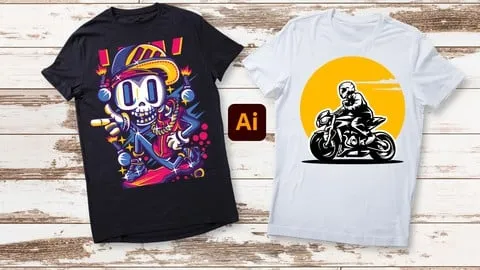 T-Shirt Design in Adobe Illustrator Beginner Guide to Expert - Free Design Course