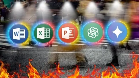 MS Office with AI - Word Excel PowerPoint ChatGpt Gemini - Free Office Productivity Course