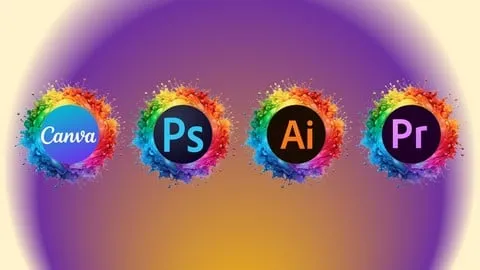 Graphics Design: Canva Photoshop, Illustrator & Premier Pro - Free Design Course