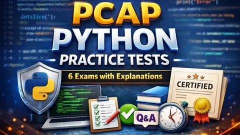 PCAP Python Practice Tests: 6 Exams with Explanations - Free IT & Software Course