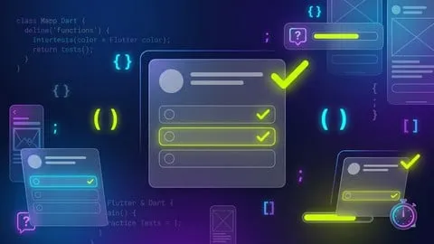 Flutter & Dart Practice Tests for Beginners & Developers - Free Development Course