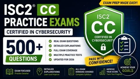 Ultimate ISC2 CC Practice Exams | 6 Mock Tests | 500+ Q & A - Free IT & Software Course