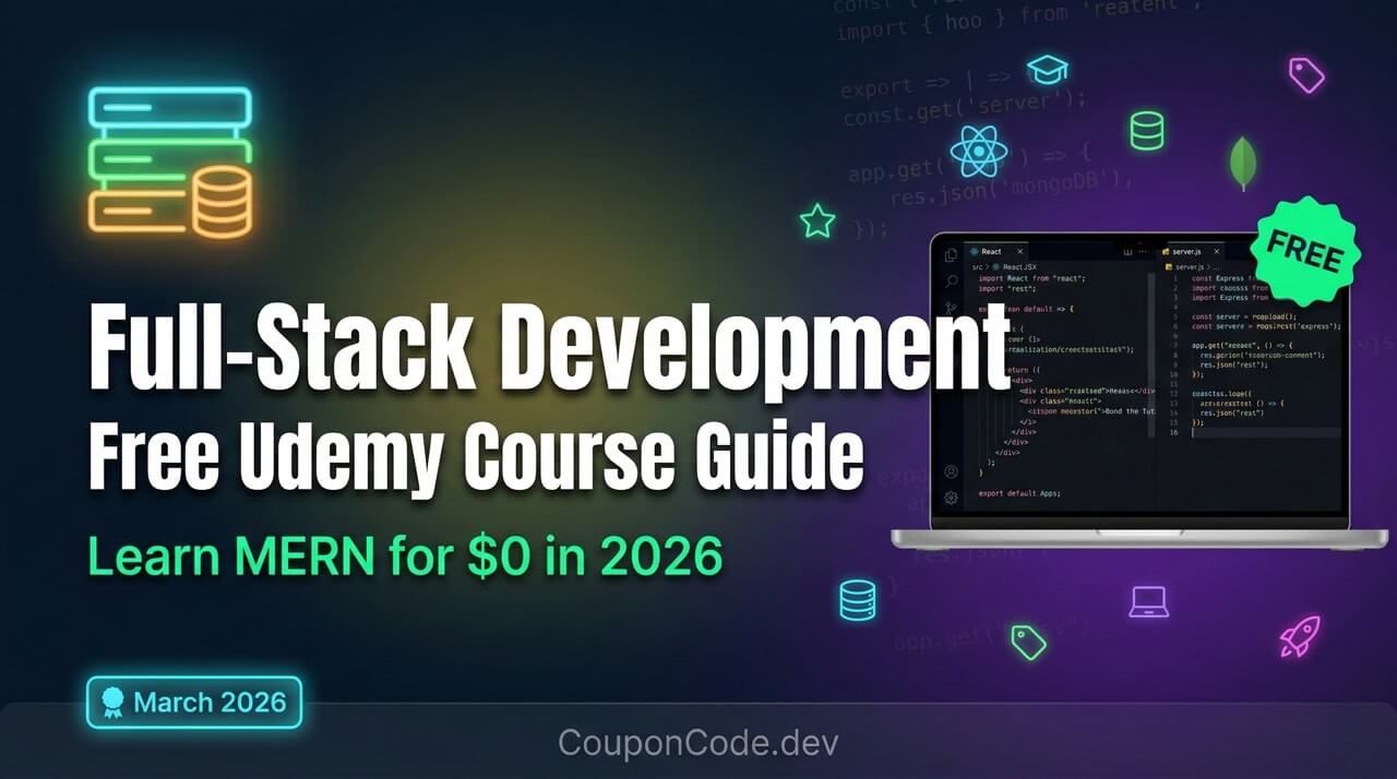 Free Full-Stack Development Courses on Udemy 2026