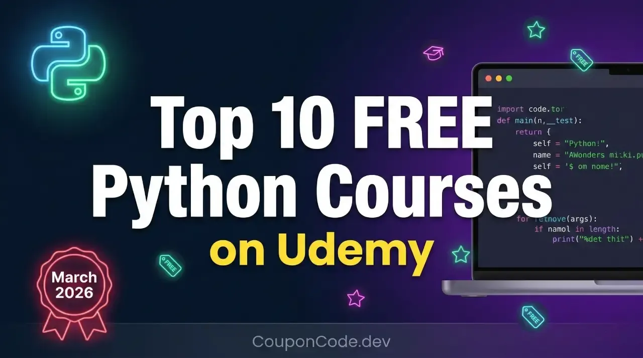 Top 10 Free Python Courses on Udemy (2026)