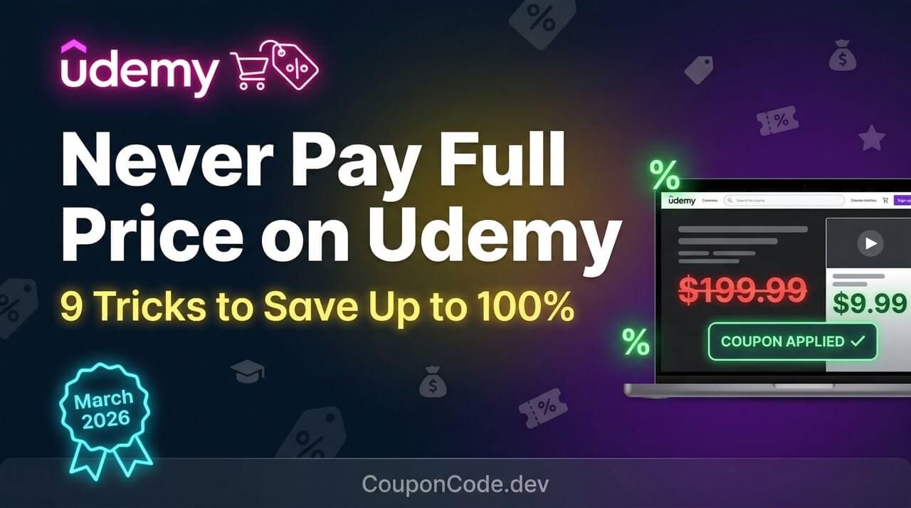 Never Pay Full Price for Udemy Courses (9 Tricks)